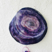 Load image into Gallery viewer, Grape Juice - Wall Hanging (With Semi precious Beads)