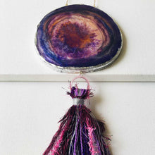 Load image into Gallery viewer, Grape Juice - Wall Hanging (With Semi precious Beads)