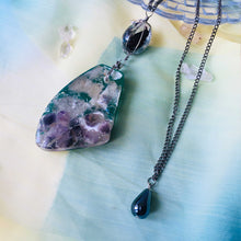 Load image into Gallery viewer, The Big Bang - Statement Pendant Necklace (With semi-precious crystals)