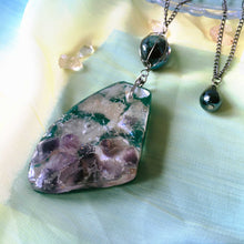 Load image into Gallery viewer, The Big Bang - Statement Pendant Necklace (With semi-precious crystals)