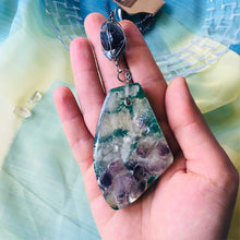 Load image into Gallery viewer, The Big Bang - Statement Pendant Necklace (With semi-precious crystals)