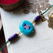 Load image into Gallery viewer, Neela Gulaabi Sa - Bhai Rakhi / Thread TIes