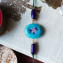 Load image into Gallery viewer, Neela Gulaabi Sa - Bhai Rakhi / Thread TIes