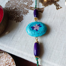 Load image into Gallery viewer, Neela Gulaabi Sa - Bhai Rakhi / Thread TIes