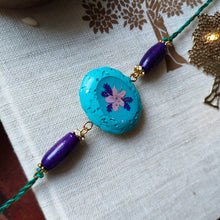 Load image into Gallery viewer, Neela Gulaabi Sa - Bhai Rakhi / Thread TIes