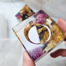 Load image into Gallery viewer, Cocoa Amaranth Square Tea Light Votive (Single Piece)