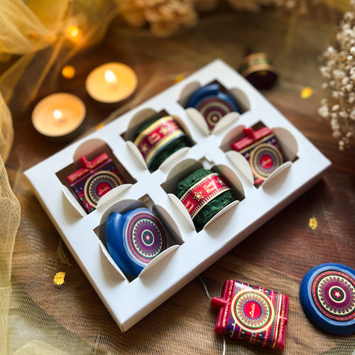 Sutli Bomb Charkhi - Soy Wax Melts Box (3 assorted Shapes)