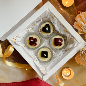 Paan Chidii - Glass Suits Tea-light Candles (Set of 4)
