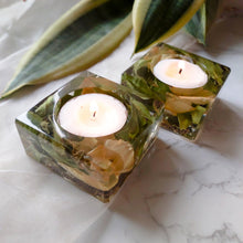 Load image into Gallery viewer, Yellow Rose Square Tea Light Votive (Single Piece)