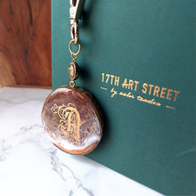 Load image into Gallery viewer, Bronze Wood Antique Calligraphy Charm/Keychain (MTO)