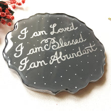 Load image into Gallery viewer, I am Blessed - Double Sided, Epoxy Cast Affirmation Coaster (Set of 1)