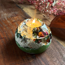Load image into Gallery viewer, Jade Ball Geode Tea Light Votive