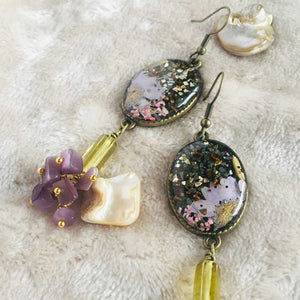 Lilac Boquet - Earrings, Vintage Archives Collection
