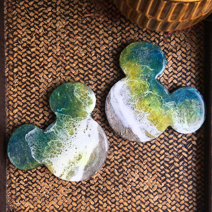 Mickey Mouse Resin Coasters