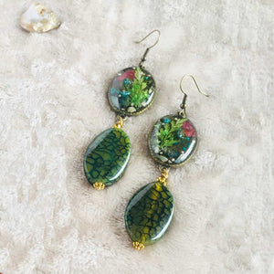 Green Flutter - Earrings, Vintage Archives Collection