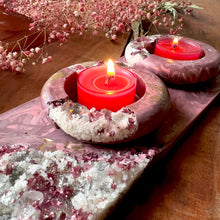 Load image into Gallery viewer, Ruby Tea Light Votive Set