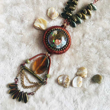 Load image into Gallery viewer, Russet Rondelle - Statement Haar Necklace, Vintage Archives Collection