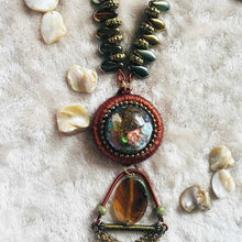 Load image into Gallery viewer, Russet Rondelle - Statement Haar Necklace, Vintage Archives Collection