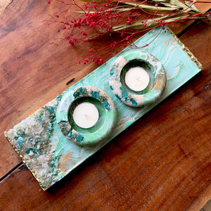Jade Tea Light Votive Set