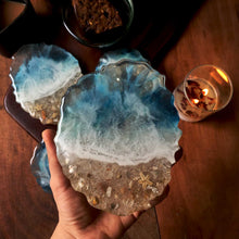 Load image into Gallery viewer, Winds &amp; Waves... - Epoxy Cast Coasters (Set of 4) Made-To-Order