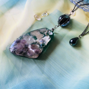 The Big Bang - Statement Pendant Necklace (With semi-precious crystals)