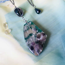 Load image into Gallery viewer, The Big Bang - Statement Pendant Necklace (With semi-precious crystals)